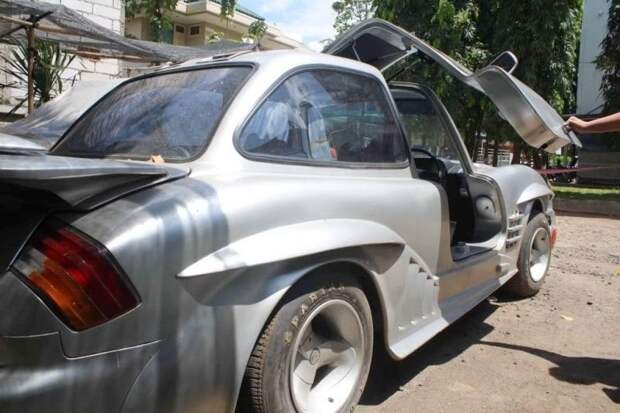 Самодельный Mercedes-Benz Gullwing из старого седана Mercedes Gullwing, gullwing, mercedes, mercedes-benz, mercedes-benz 300sl, реплика, своими руками