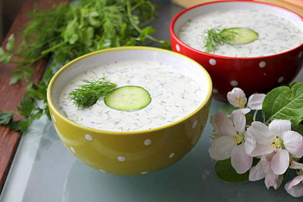 Болгарский холодный суп из йогурта