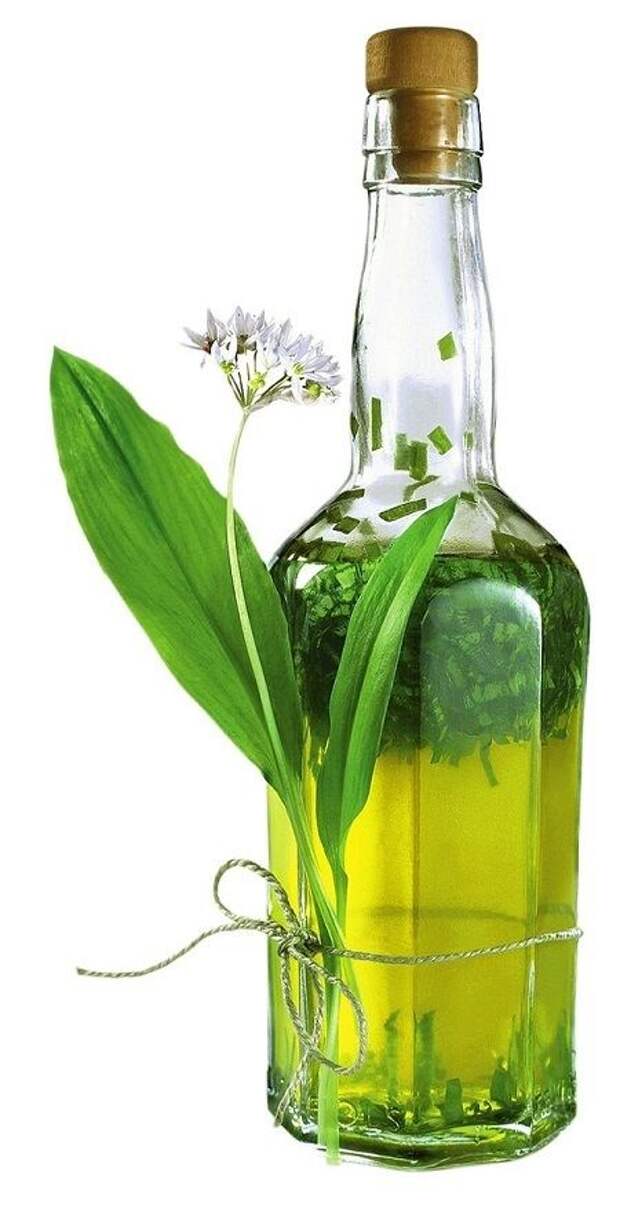 Ароматное растительное масло с черемшой