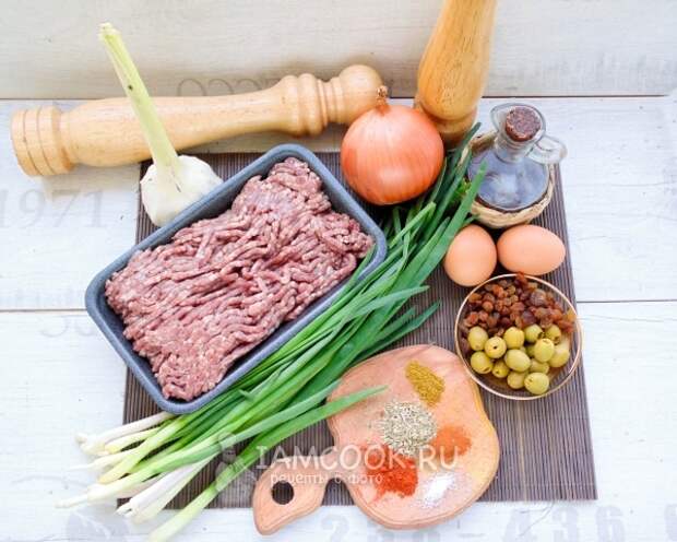 Ингредиенты для пирожков Эмпанадас