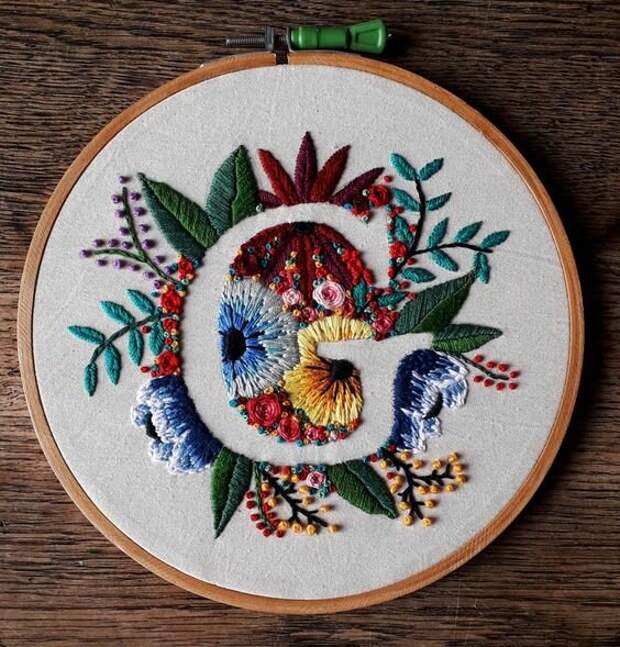 Negative space embroidery: интересный прием в вышивке