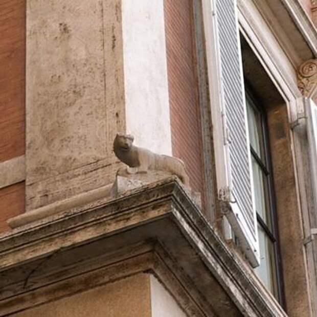 Улица Кошки, площадь Grazioli, Рим, Италия.