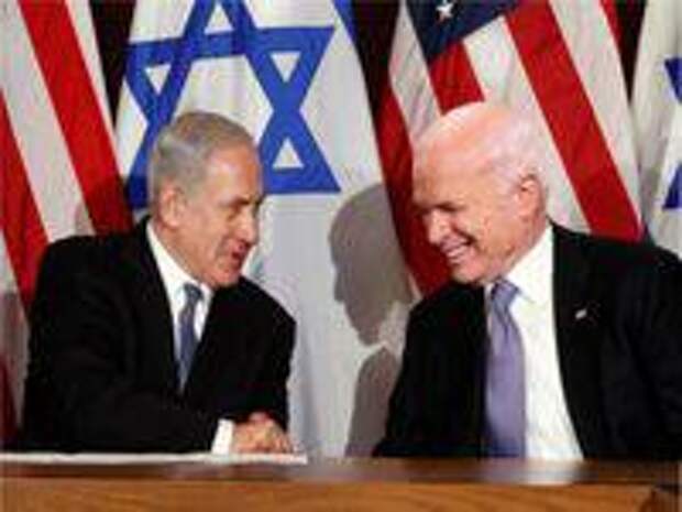 John McCain with Benjamin Netanyahu (SIADD)