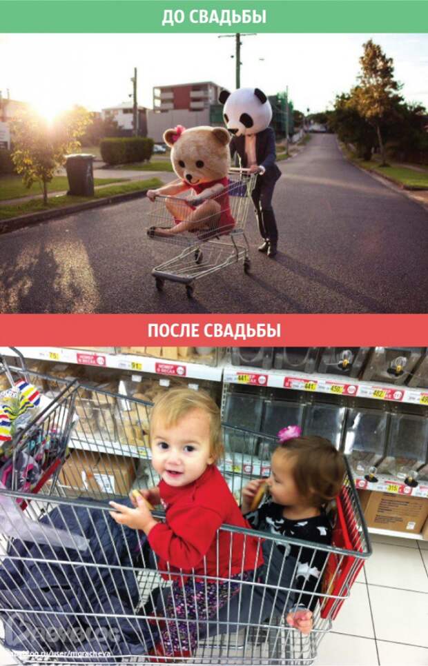 9 фотографий о том, как меняется жизнь после свадьбы жизнь, свадьба