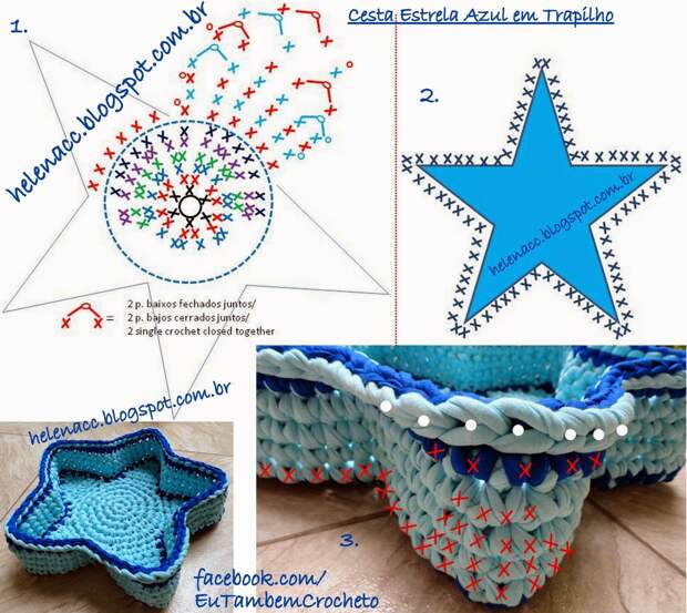 Всем доброго времени суток! Все корзинки выполнены из трикотажной пряжи крючком, невероятно красивые, разнообразных неожиданных форм и вдохновляющие.-3