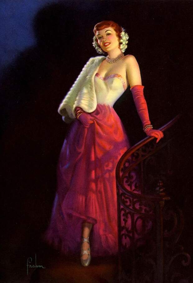 Красотки! Художник-иллюстратор Art Frahm (1907-1981)