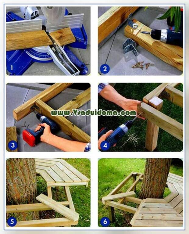 How to Build a Garden Arbor Bench Tree bench, Cheap landscaping ideas, Cheap bac