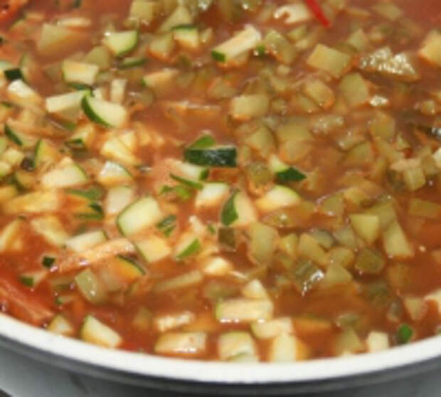 Острый мясной суп (второго дня)