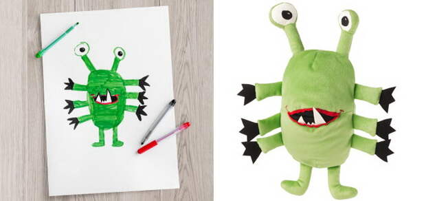 IKEA представила игрушки, созданные по рисункам детей