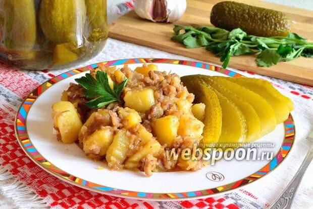 Фото Картошка с тушёнкой