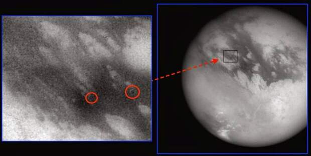 Две странные формации на Титане
