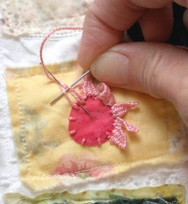 Embroidery: How to and many pictures of different stitches.: 
