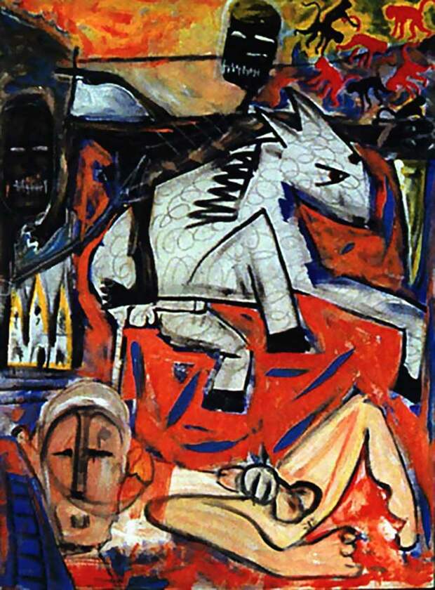 The rape of Bigarschol – 1996 дэвид боуи, живопись