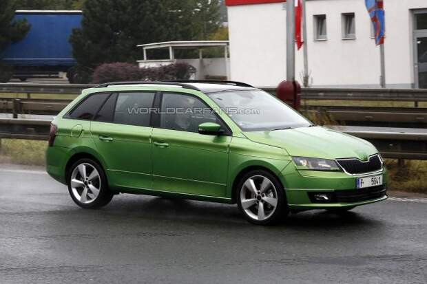 Новый Skoda Fabia Combi замечен без маскировки Новый Skoda Fabia Combi замечен без маскировки