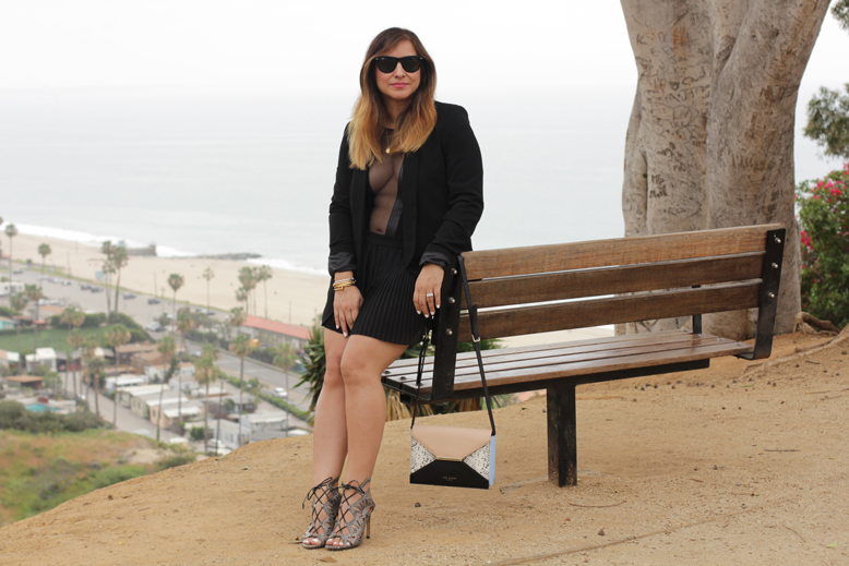 Sheer black outfit goes with everything