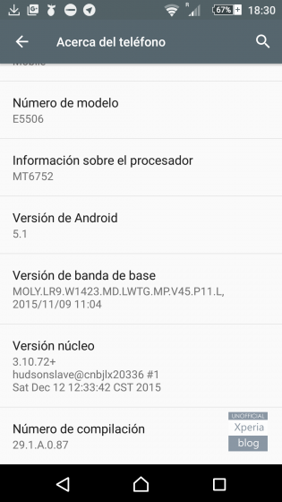 Xperia C5 Ultra получил Android 5.1