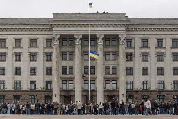 Траурные мероприятия в Одессе, посвященные годовщине пожара в Доме профсоюзов 2 мая 2014 года 