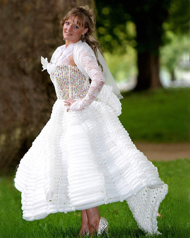 24. Свадебное платье из воздушных шаров Свадебные платья, свадьба