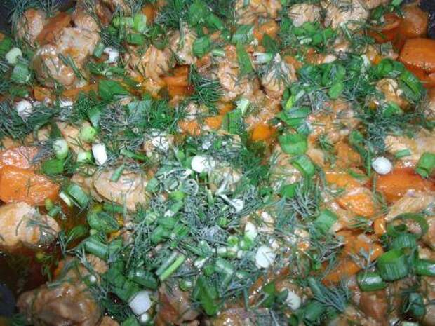 Тушёное мясо в кисло-сладком соусе