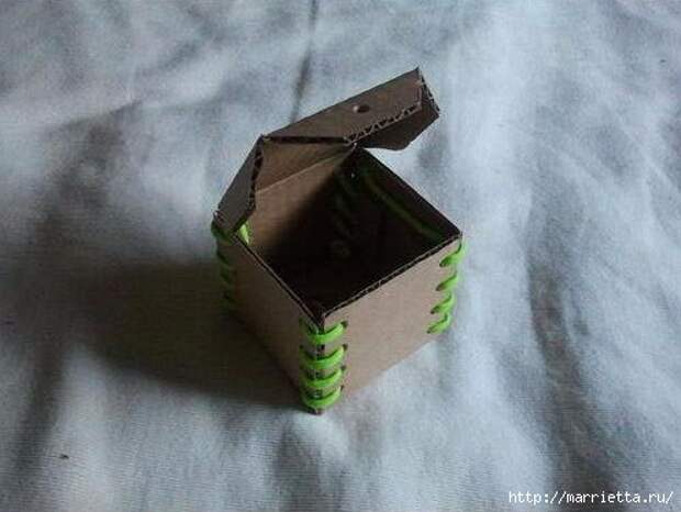 Коробочка-копилка из картона своими руками (12) (496x373, 103Kb)