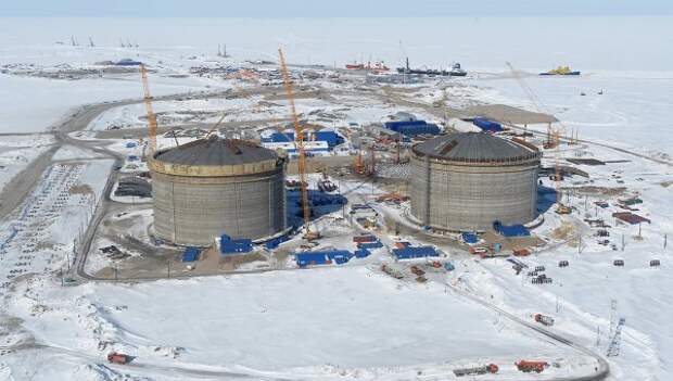 Строительство завода по производству сжиженного природного газа на Ямале
