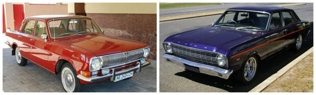 ГАЗ-24 (1969-1992)-Ford Falcon (1962-1970) автомобили, история, ссср, факты