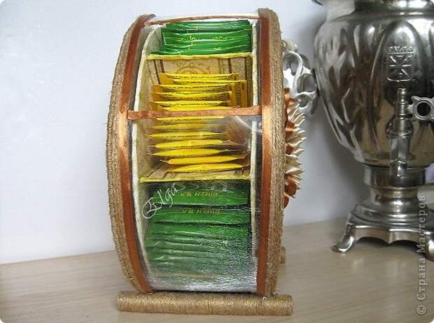 Мастер-класс Моделирование конструирование Чайное колесо Картон Клей Салфетки фото 2