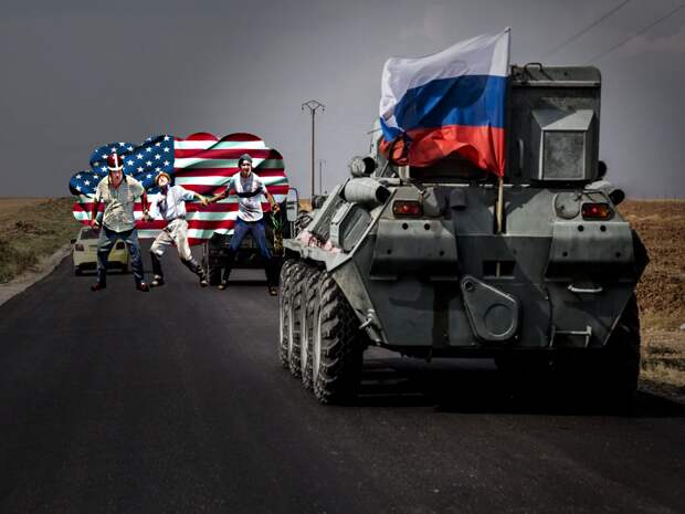 Колонну российских военных попыталась задержать армия США в Сирии. Патруль РФ "прорвался" через оцепление - сообщает РИА ФАН 