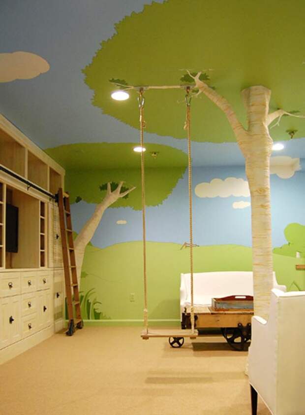 Imaginative Indoor Tree House Swing design for Kids by Kidtropolis