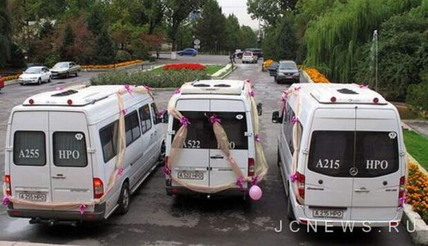 Самые необычные свадебные автомобили