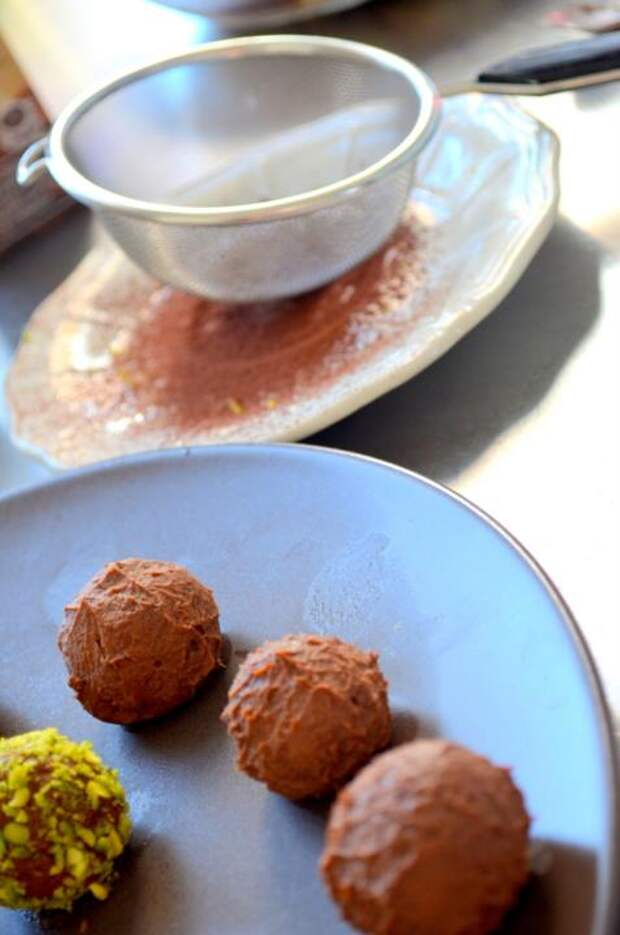 Шоколадные конфеты с фисташками - пошаговый фото-рецепт