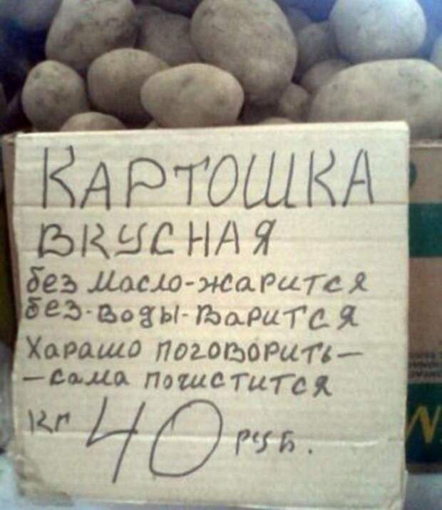 Объявления, которые можно увидеть только на рынке (21 фото)