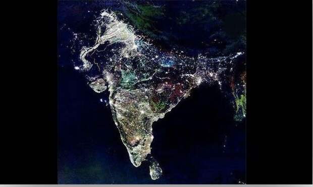 Вот как Индия выглядит из космоса во время празднования Дивали вирусное фото, фейк
