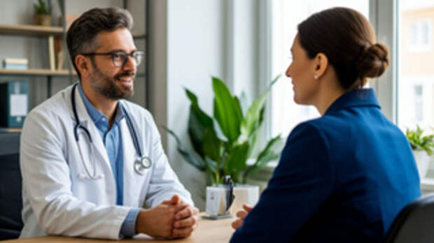 Врач, пациент / Изображение сгенерировано Шедеврум от ИИ YandexART/ amic.ru