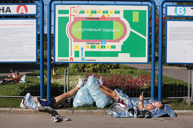 Самые крутые кадры с Московского марафона