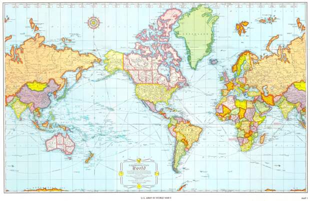 worldmaps03 Карты мира  —  как они выглядят в разных странах