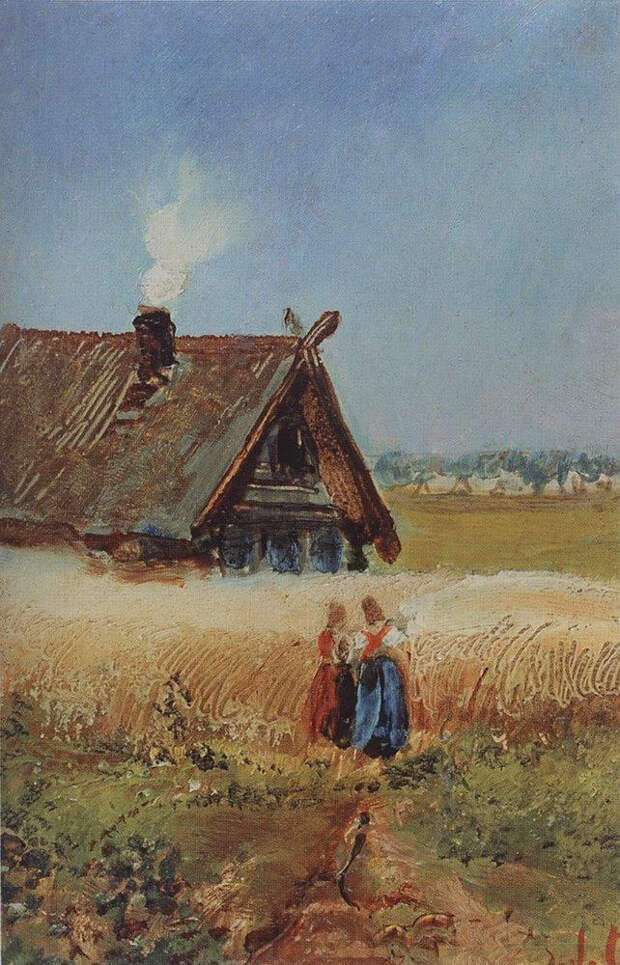 Алексей Саврасов. Кутузовская изба в Филях. 1860-е.