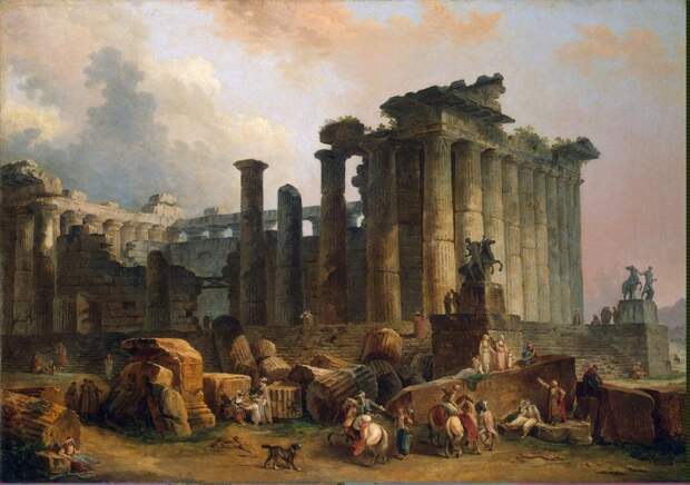 Robert Hubert - Ruins of a Doric Temple - GJ-1293