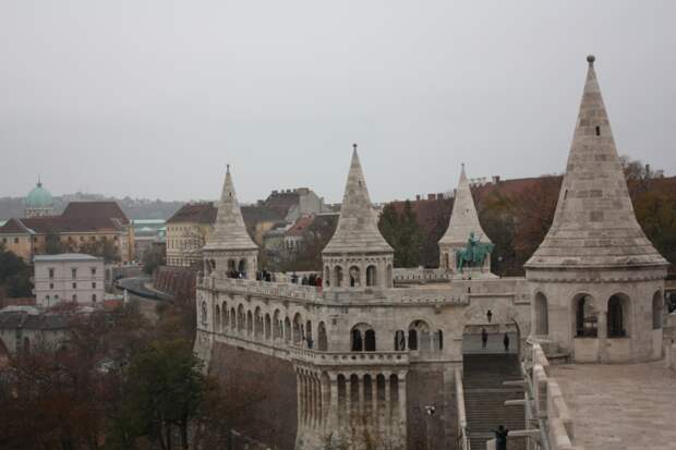 Панорама со стен Рыбацкого бастиона в Будапеште