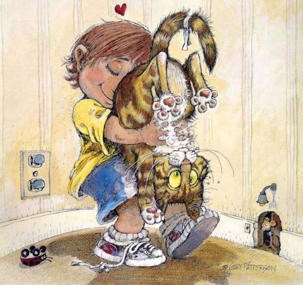 Коты-котики,теплые животики... Художник Гэри Паттерсон (Gary Patterson) (114 картинок)
