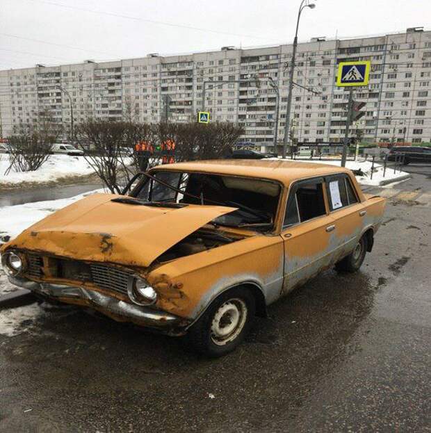 Брошенное авто / фото предоставлено управой Алтуфьевского района