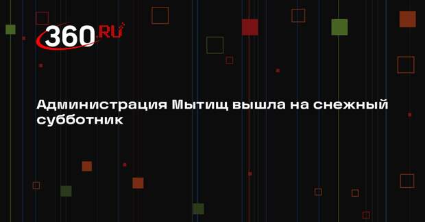 В Мытищах прошел массовый субботник по уборке снега