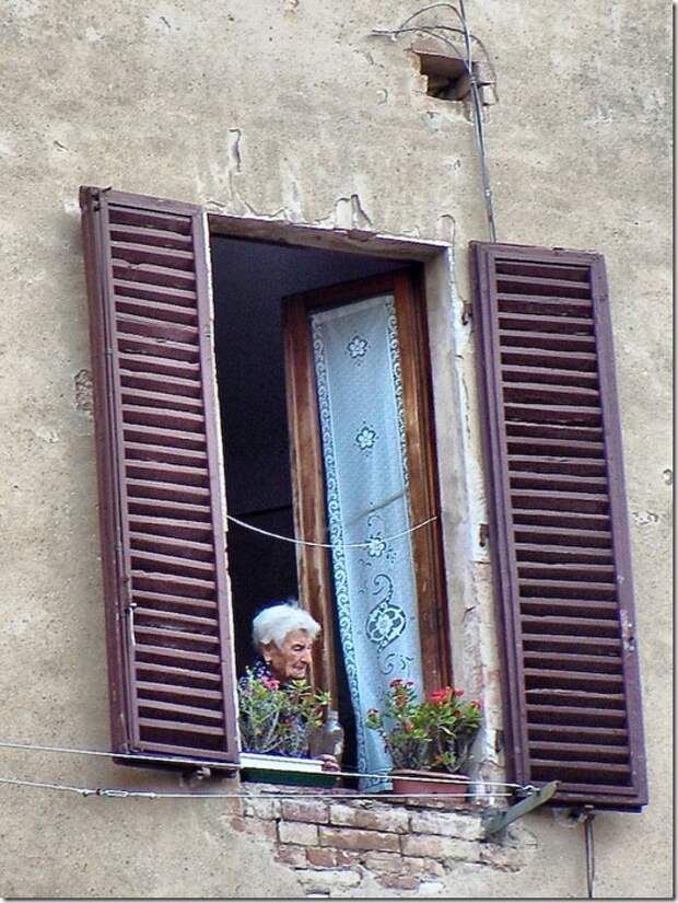 Woman at window
