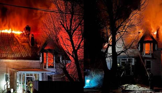 Пожар во владивостокском зоопарке: горят вольеры с обезьянами и крокодилами