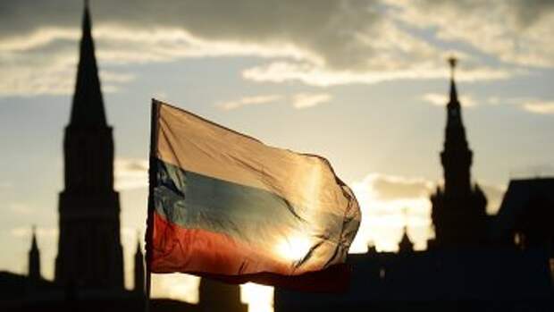 Российский флаг на Красной площади