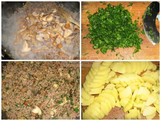 Картошка с грибами и мясом: лучшие рецепты с фото
