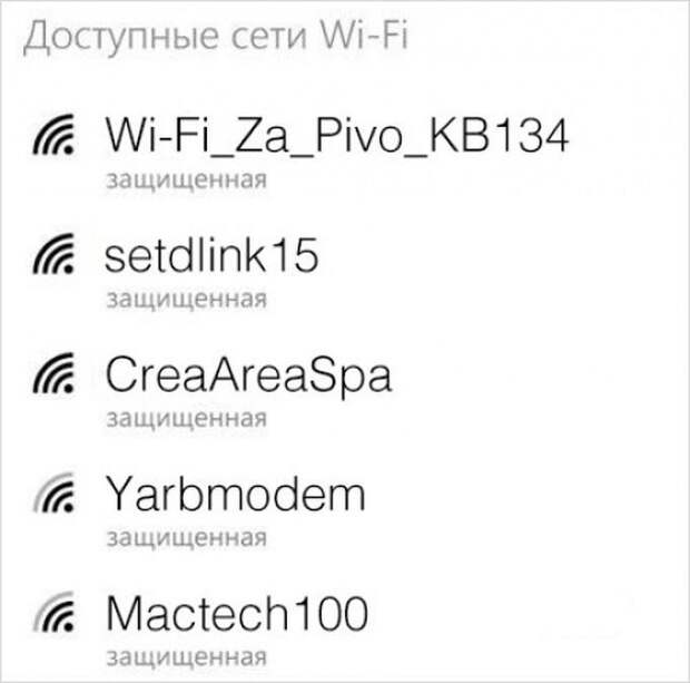 15 креативных названий Wi-Fi-сетей от наших соотечественников (15 фото)