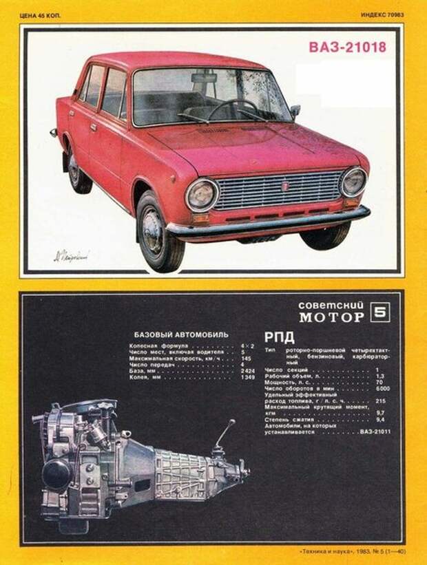 Скромные упоминания о машине в советской прессе. 1985 год.