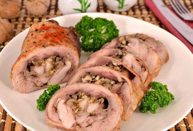 куриный рулет в духовке