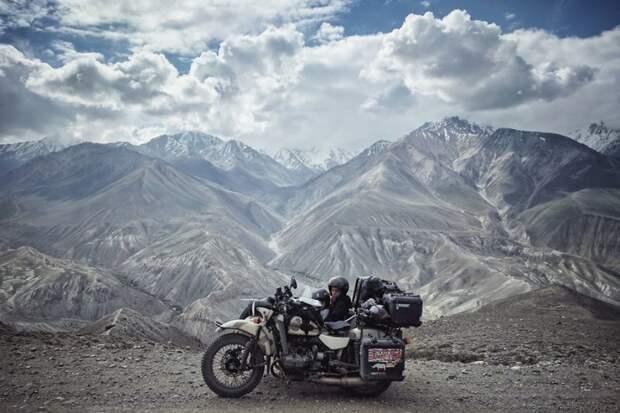 Ваханский коридор, Таджикистан, высота 4 000 метров монголия, мотоцикл, мотоцикл с коляской, мотоцикл урал, путешественники, путешествие, средняя азия, туризм